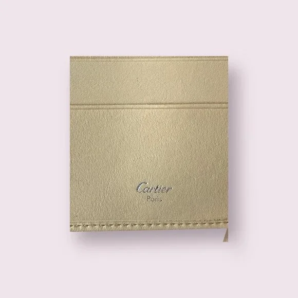 Vintage Cartier Trinity Compact Tri-Fold Wallet | Beige/Tan - Picture 7 of 7